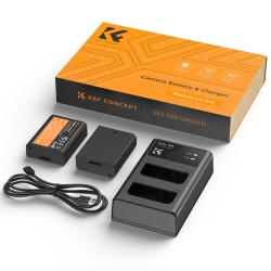 K&F Concept LP-E10 Battery and Charger Pack - 2 Batteries + Dual Charger K&F Concept LP-E10 Battery and Charger Pack - 2 Batteries + Dual Charger